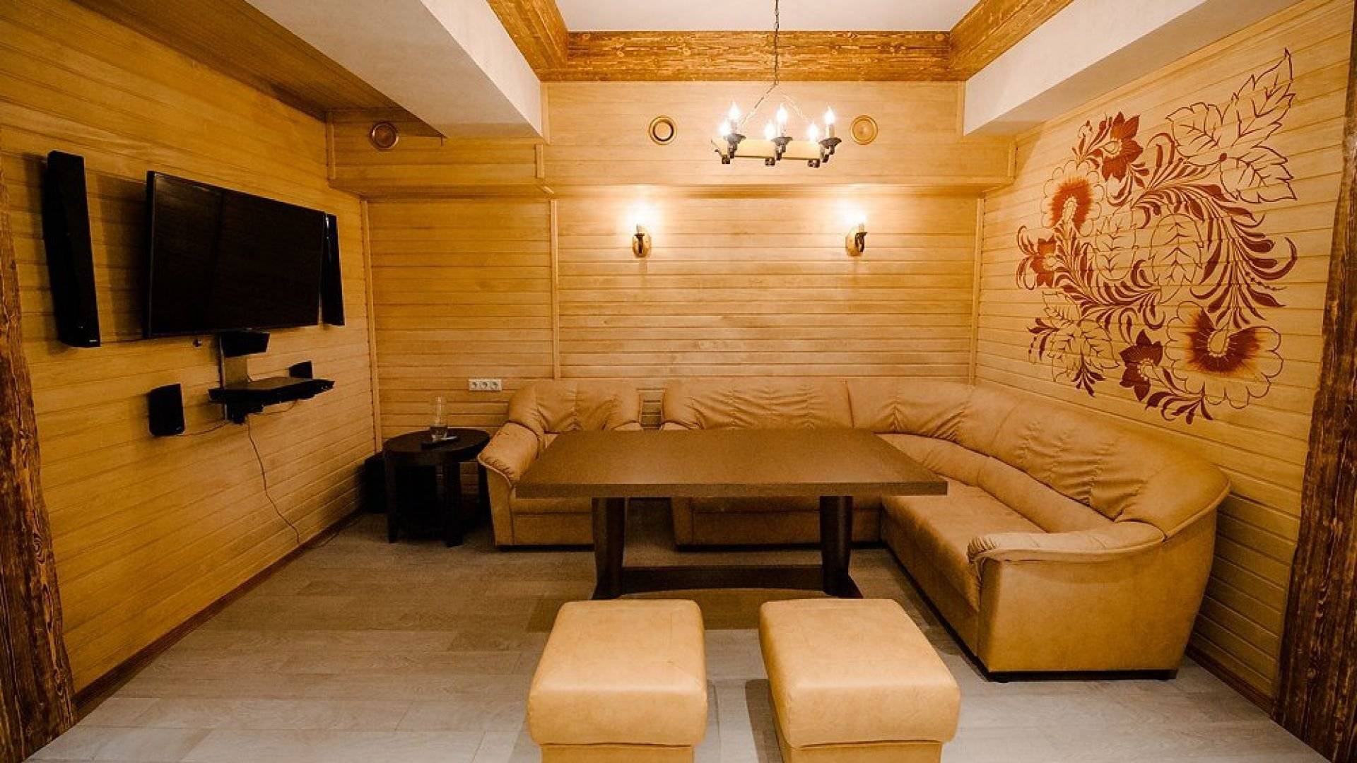 комнаты отдыха в сауне в современном стиле