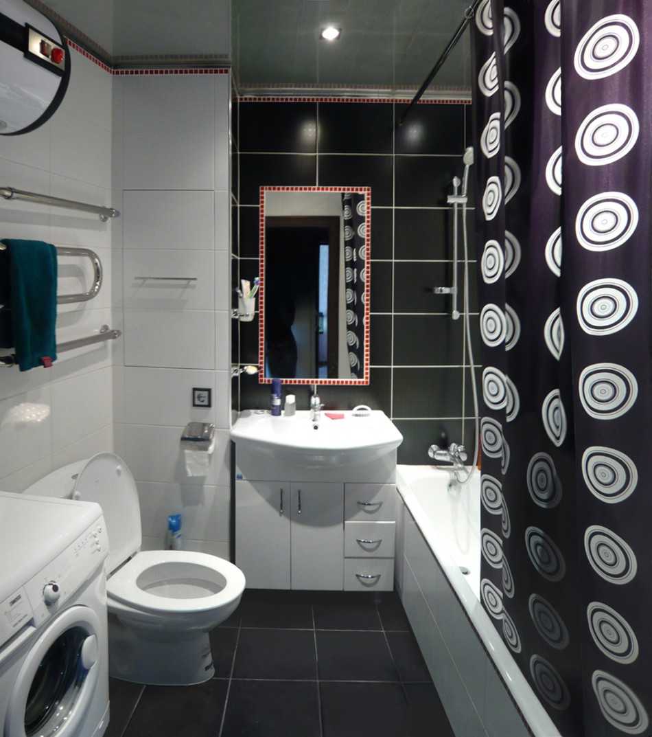 Ванная 5 кв. м.: создание грамотного и стильного оформления дизайна интерьера современной типовой ванной комнаты