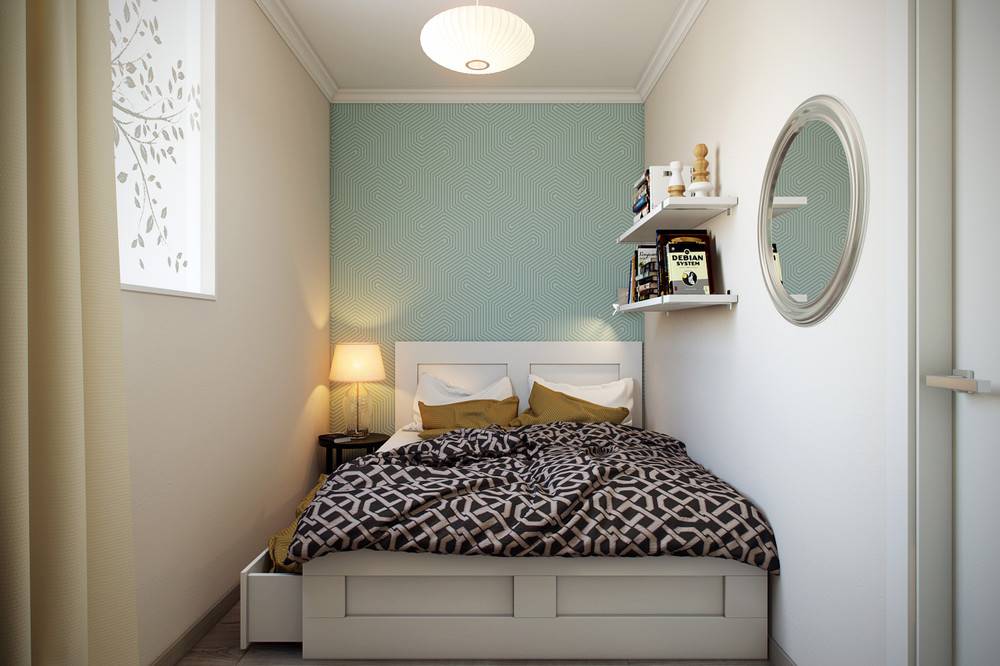 Дизайн маленькой спальни 6 кв. м для двоих: особенности оформления, виды планировки, советы опытных дизайнеров, реальные фото