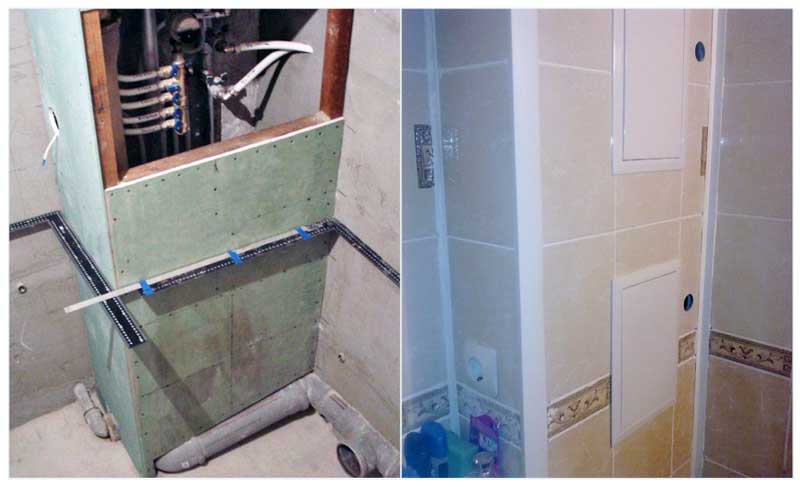 Как замаскировать трубы в ванной – доступные и практичные способы