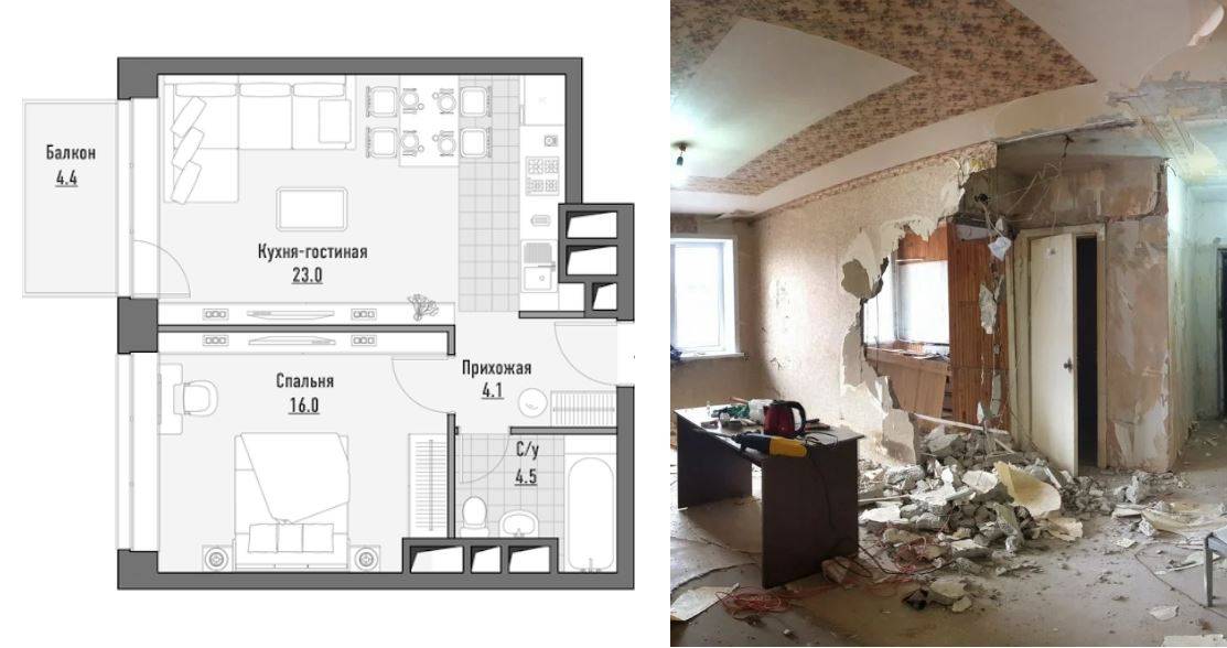 Перепланировка трешки в панельном доме - проекты, фото, дизайн квартиры