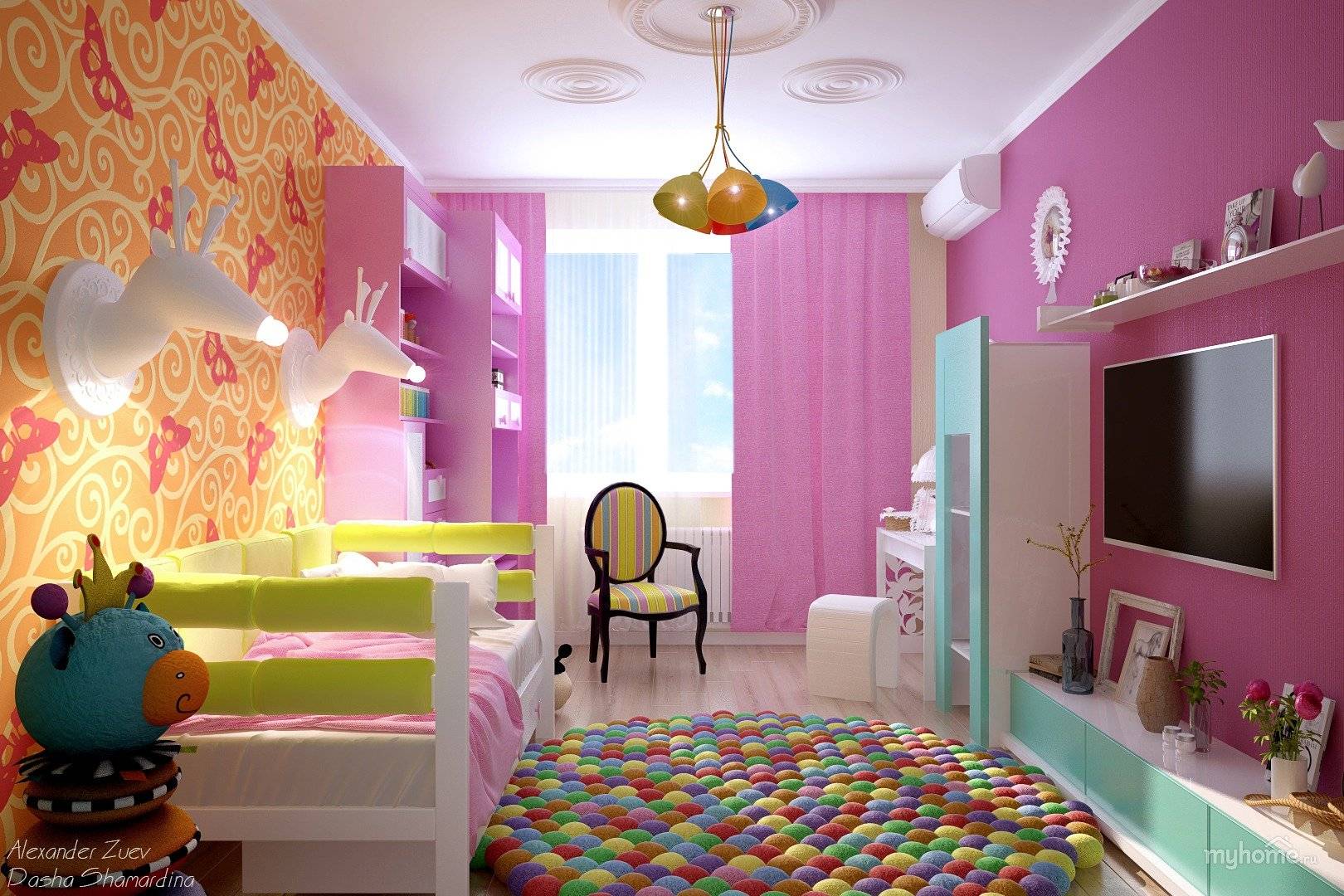 Дизайн детской 20 кв. м. - 115 фото правильной планировки и идей совмещения комнат