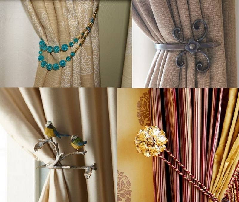 Декор штор — основные виды и дизайнерские идеи. 118 фото современных украшений для штор