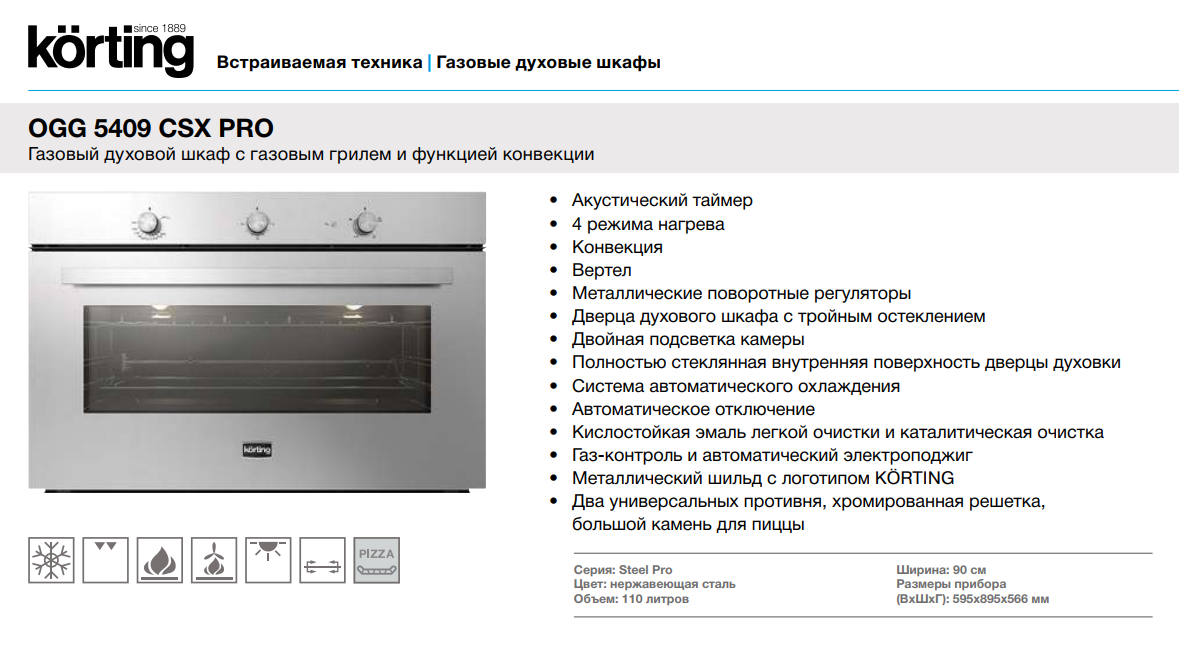 Выбираем газовый духовой шкаф — шпаргалка для покупателя из 7 шагов