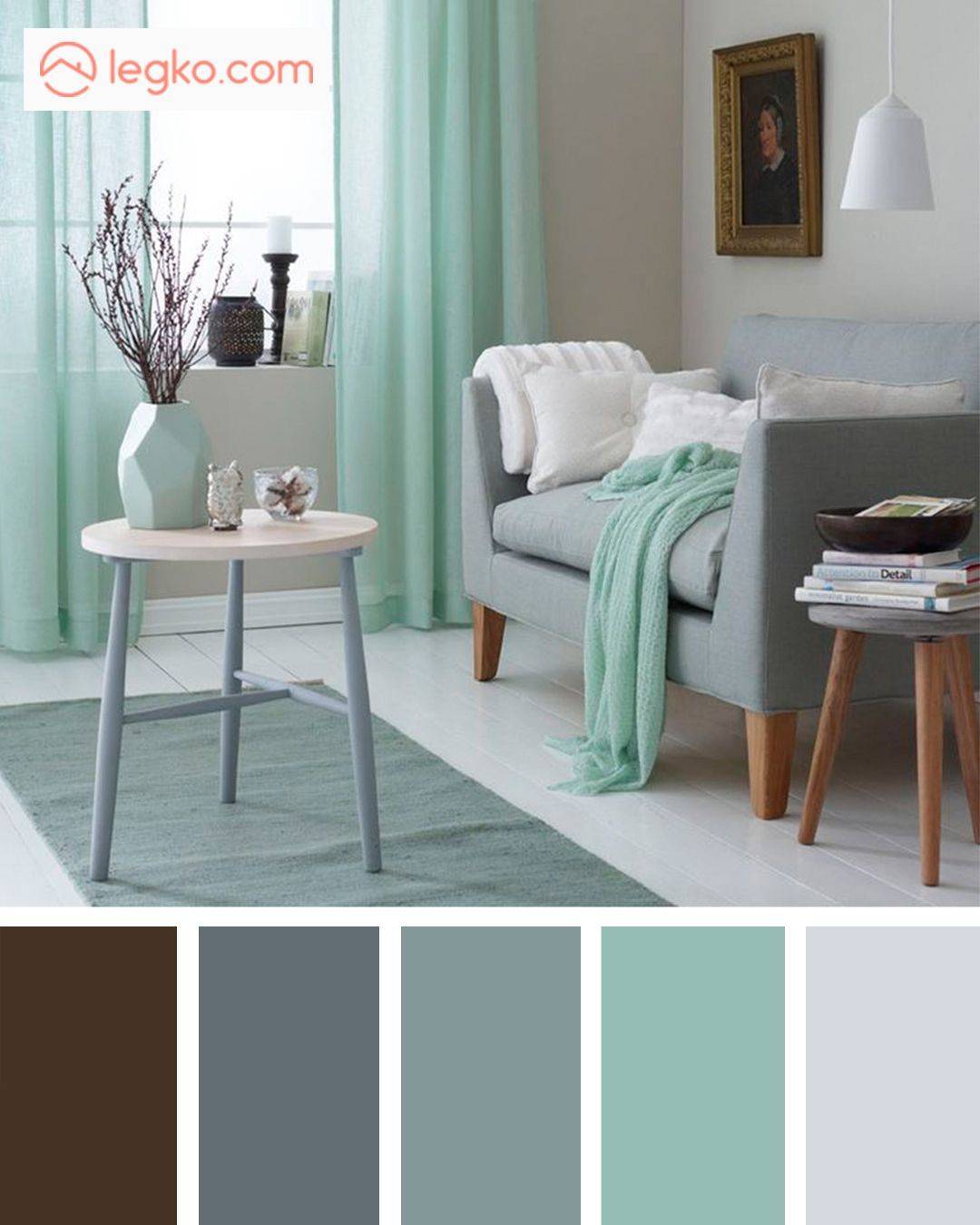 Мятный цвет в интерьере: примеры оформления квартир и фото лучших идей безупречного сочетания цветов