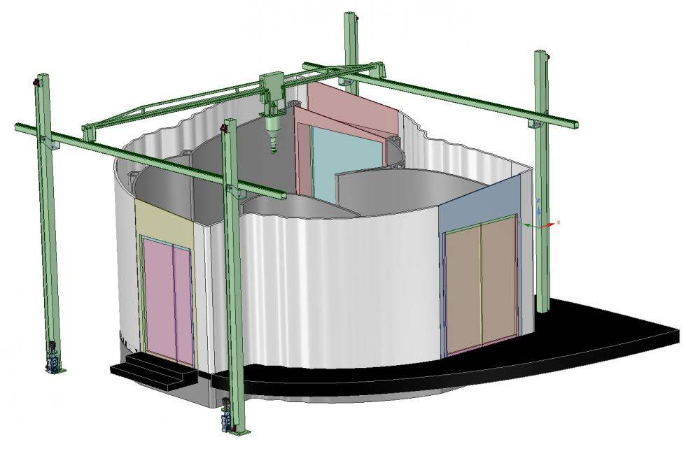 Строительная 3d печать: экспериментальная установка строительства бетоном - zetsila
