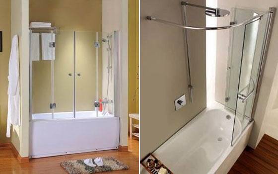Фото ванных с душевыми кабинами: как разместить и ванную и душ, на 2 м