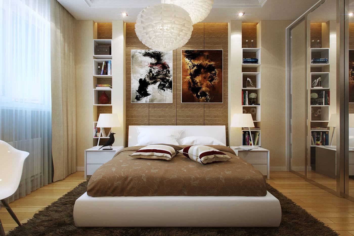 Варианты оформления спальни 10 кв м дизайн, примеры