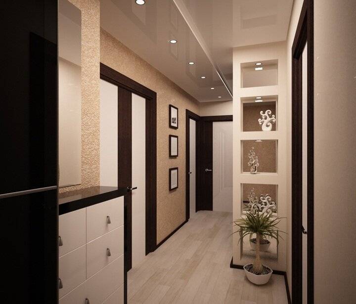 Какой выбрать дизайн прихожей в двухкомнатной квартире - отделка, свет и декорирование