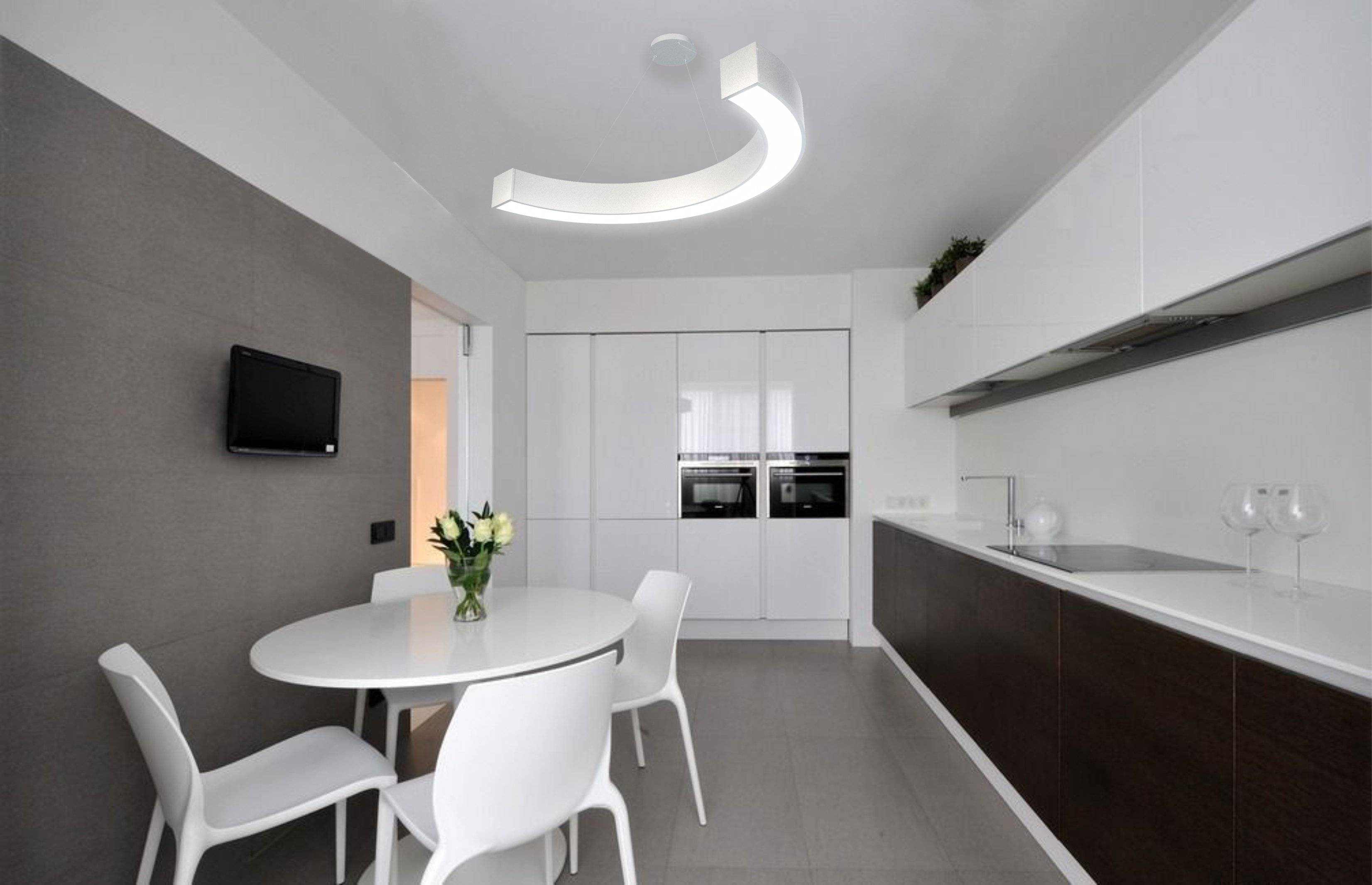 Кухня в бело серых тонах в современном стиле фото дизайн