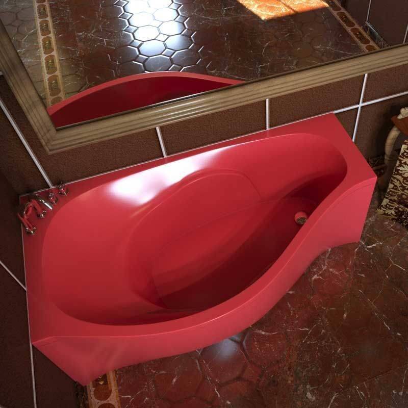 Красная ванная комната: 120+ реальных фото примеров
