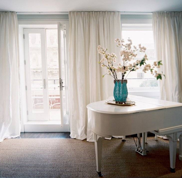 Белые шторы в интерьере квартиры - 115 фото идей оформления штор в светлых тонах