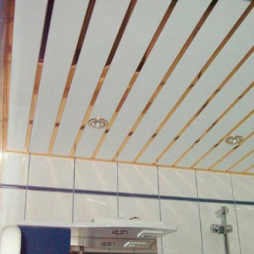 Реечный потолок в ванной комнате, монтаж своими руками