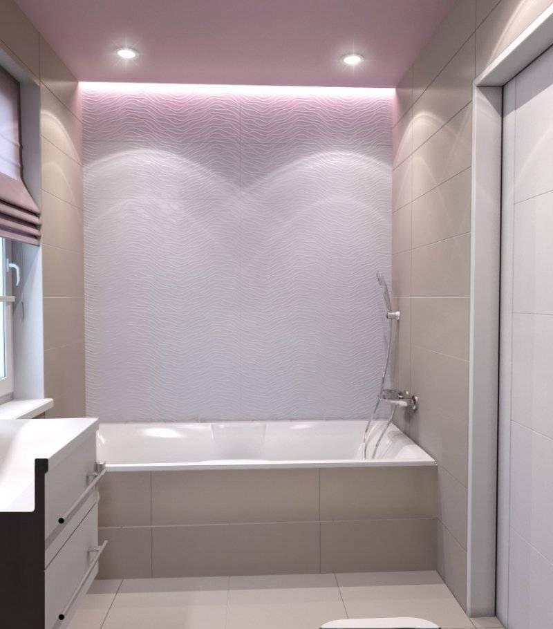 Натяжные потолки в ванной комнате: идеи дизайна 2021 года на фото