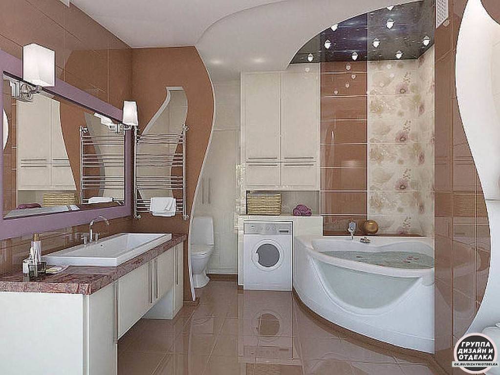 Ванная в спальне: необычное современное решение — 120 фото