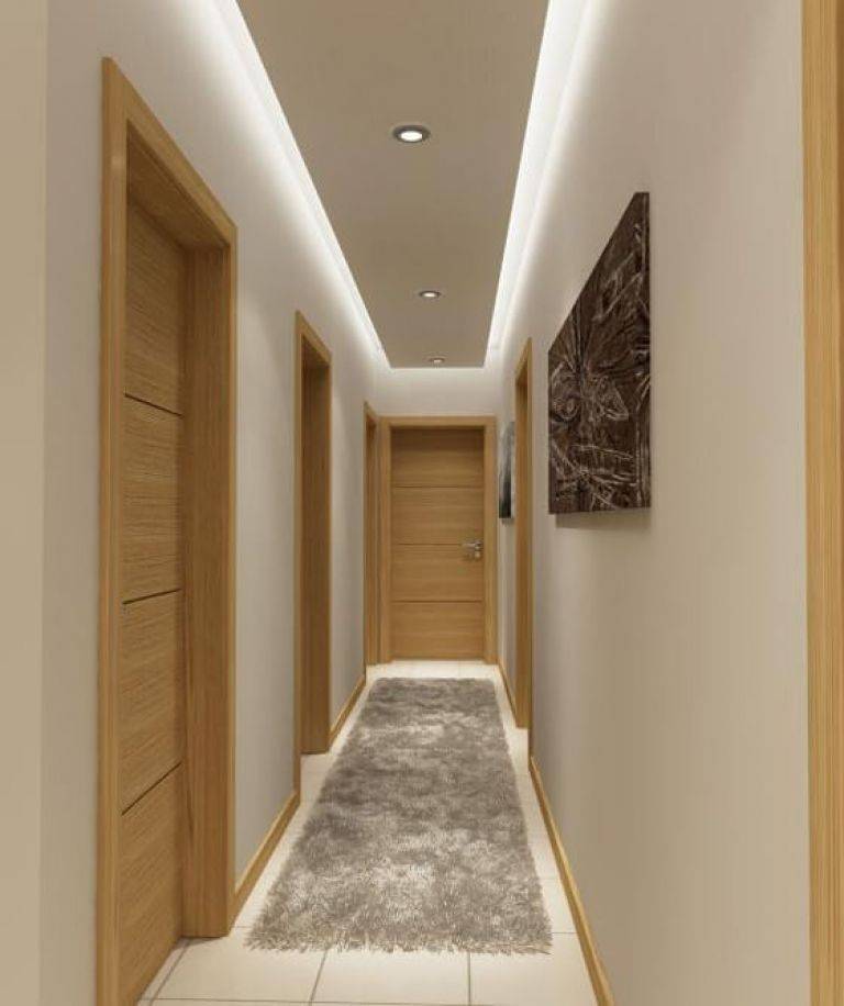 Натяжной потолок в прихожей и коридоре (70 фото): идеи дизайна