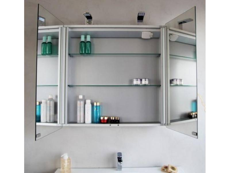 Зеркальный шкафчик для ванной комнаты - навесные и напольные