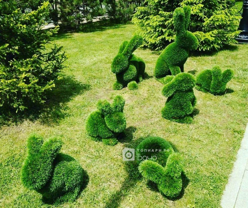 Садовые фигуры из искусственной травы своими руками