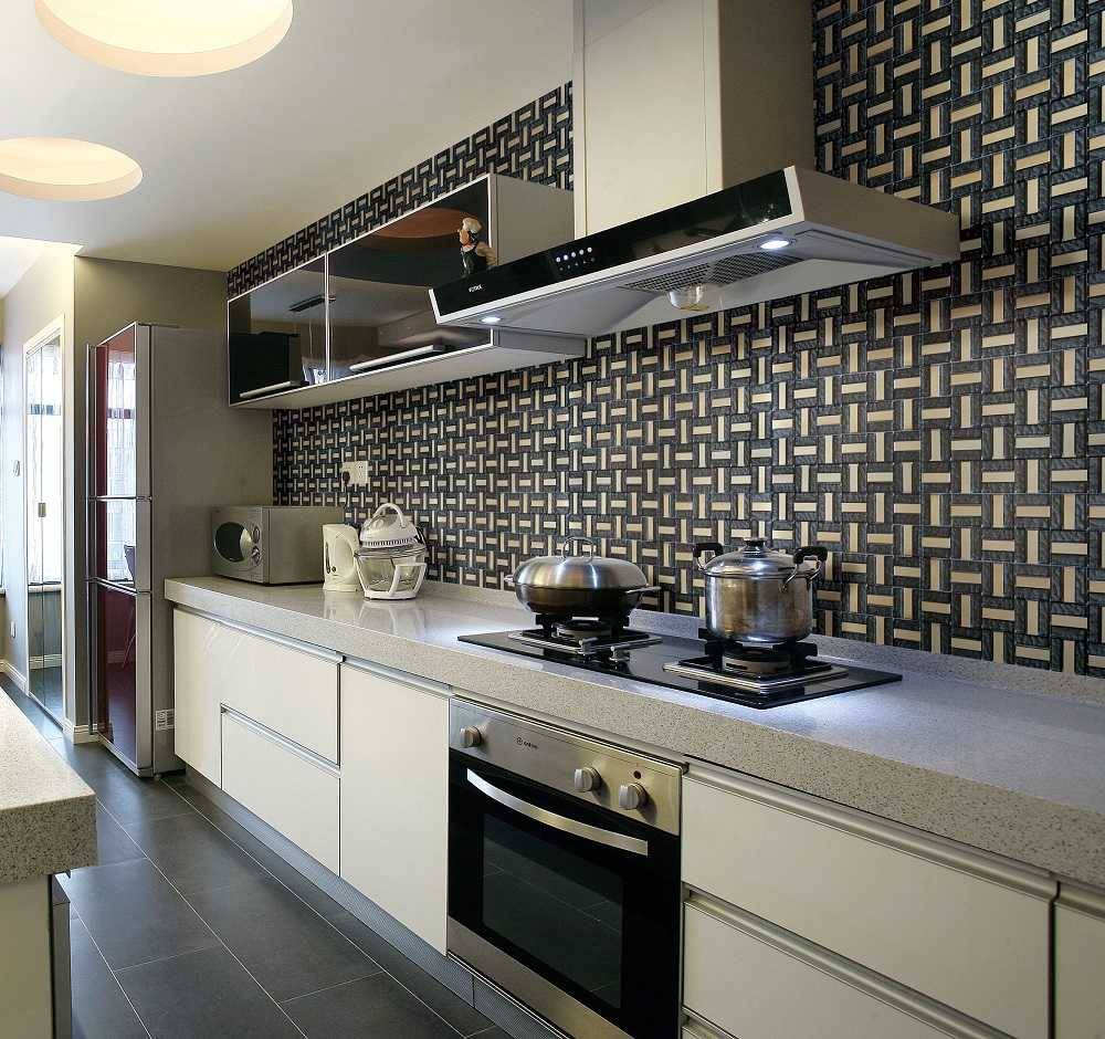 Стены на кухне: варианты отделки - 100 фото
