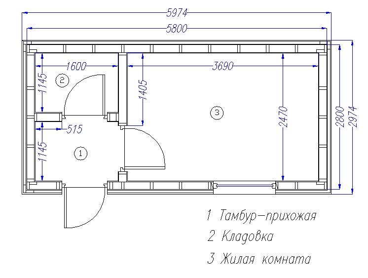 Хозблок 4 на 4 своими руками чертежи и размеры