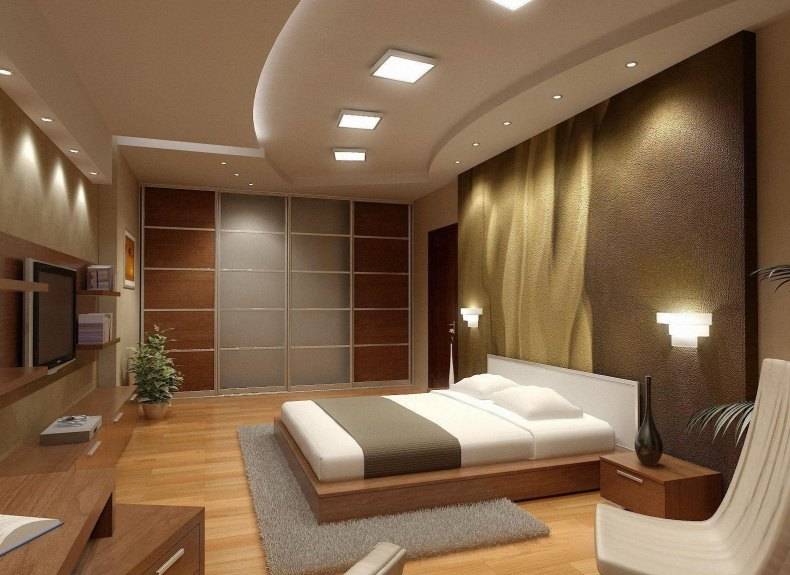Варианты дизайна спальни с комбинированными обоями: эффектные примеры (+70 фото)