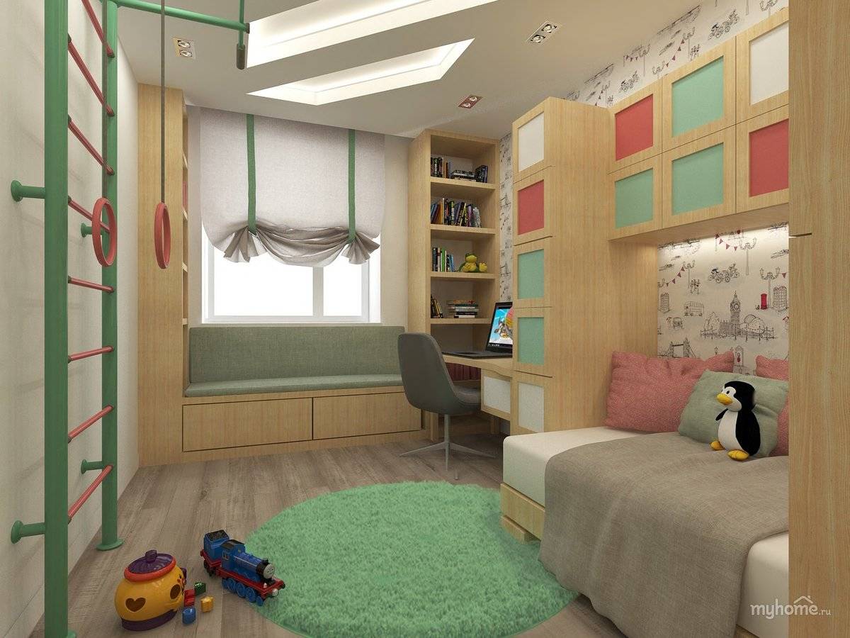 Детская 9 кв. м. - 100 фото зонирования и лучшие идеи дизайна интерьера детской комнаты