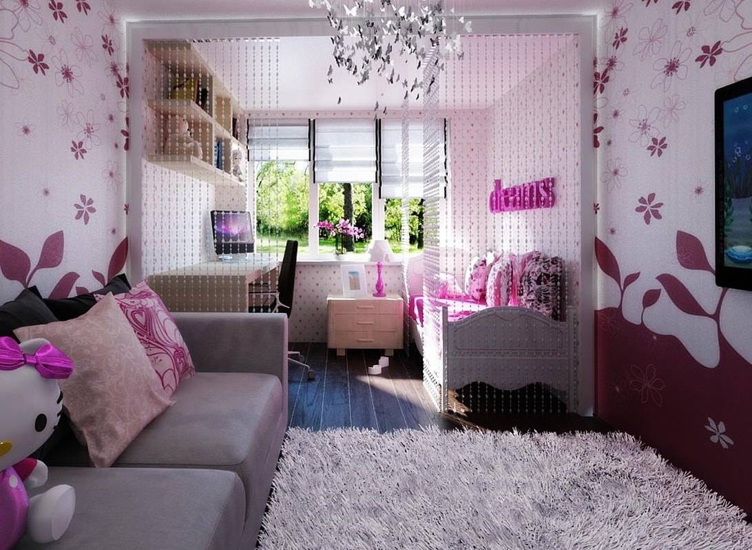 Дизайн комнаты для девочки-подростка: 56 фото современных идей