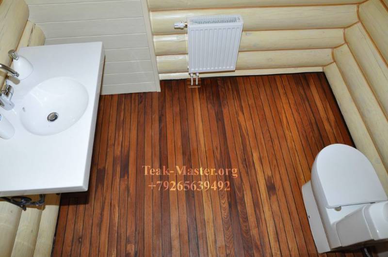 Пол в ванной комнате в деревянном доме своими руками