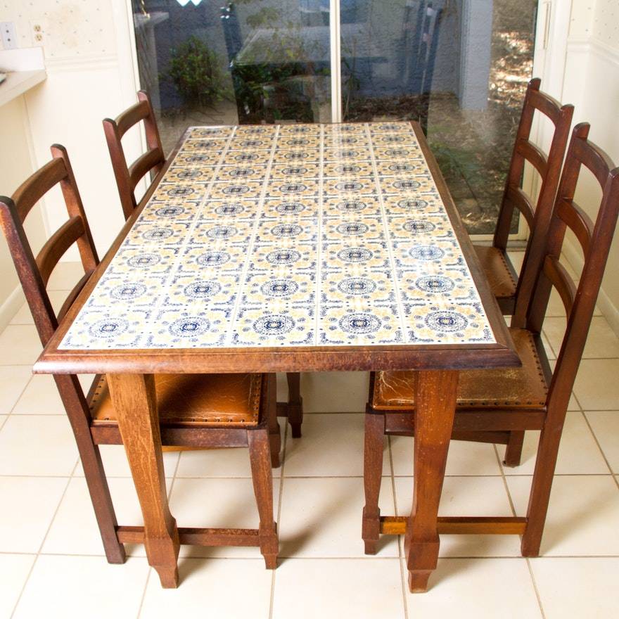 Стол из плитки своими руками, украшаем интерьер кухни