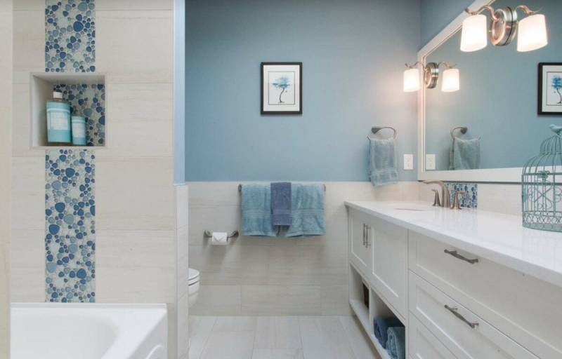 Варианты укладки плитки в ванной комнате: фото и схемы раскладки