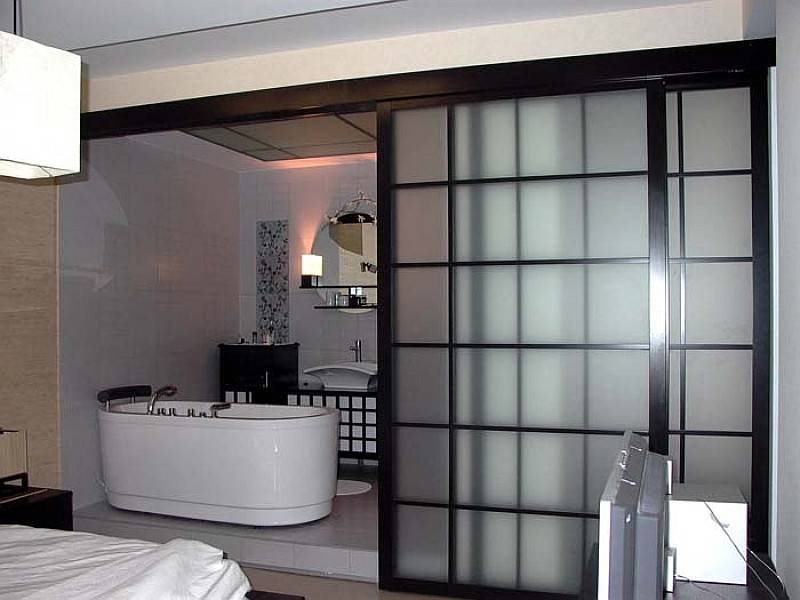 Виды стеклянных шторок для ванной