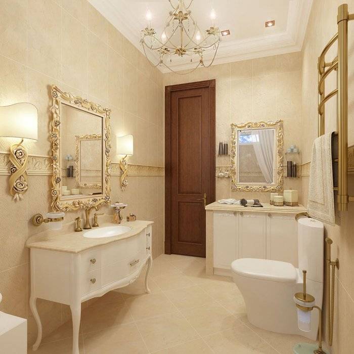 Дизайн ванной комнаты: современный стиль, модное оформление и красивые проекты в частном загородном доме с фотографиями 
 - 30 фото