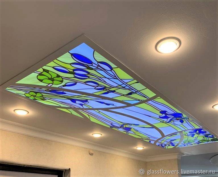 ????профили, монтаж и стоимость витражного потолка с подсветкой - блог о строительстве