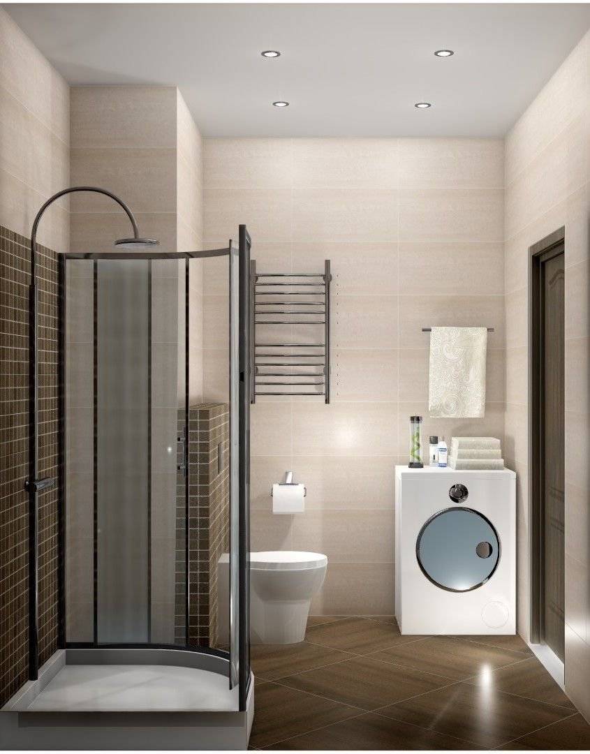 Современные идеи дизайна ванной комнаты с душевой кабиной