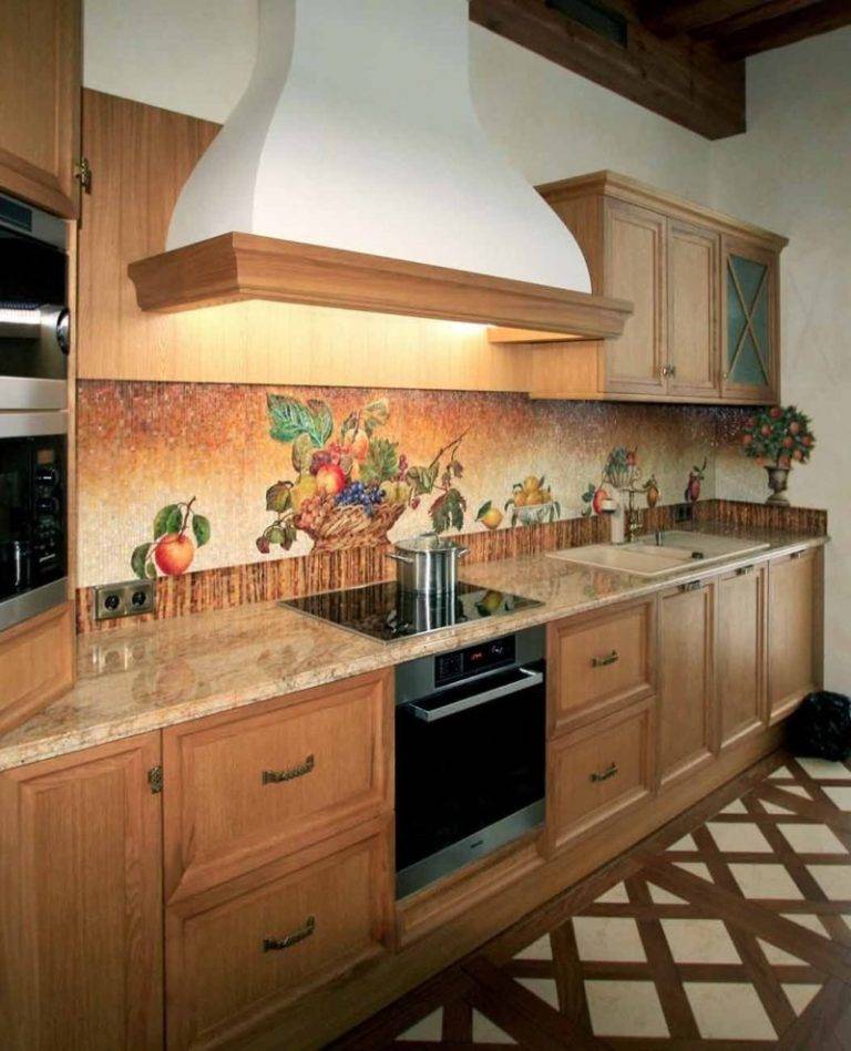 Фартук из мозаики на кухню: 100+ примеров выкладки