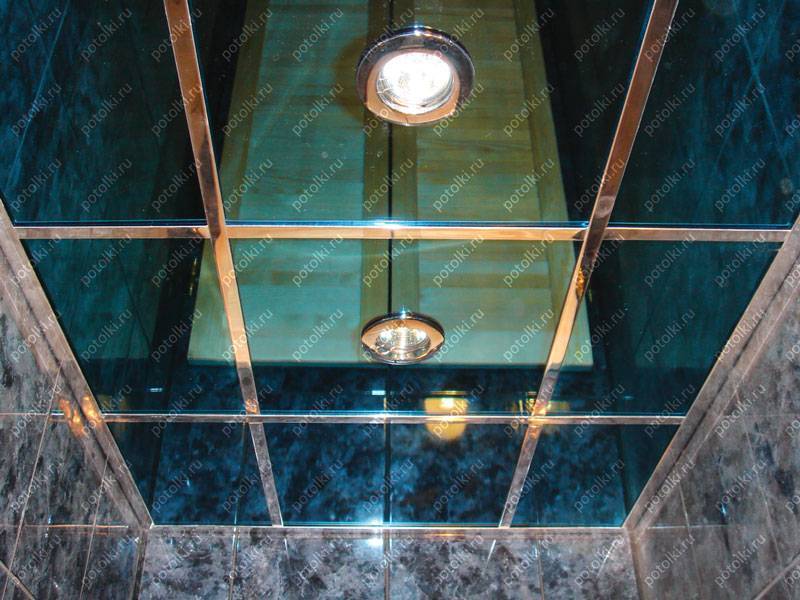 Зеркальный потолок в ванной комнате своими руками - фото и монтаж