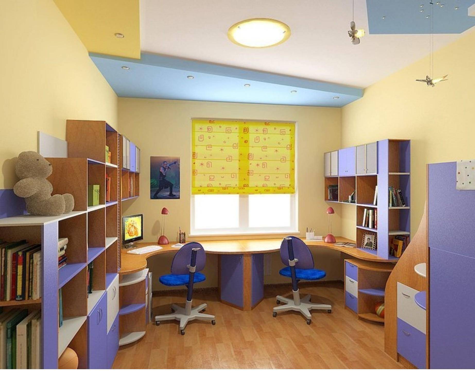 Фото дизайна детской комнаты для школьника фото