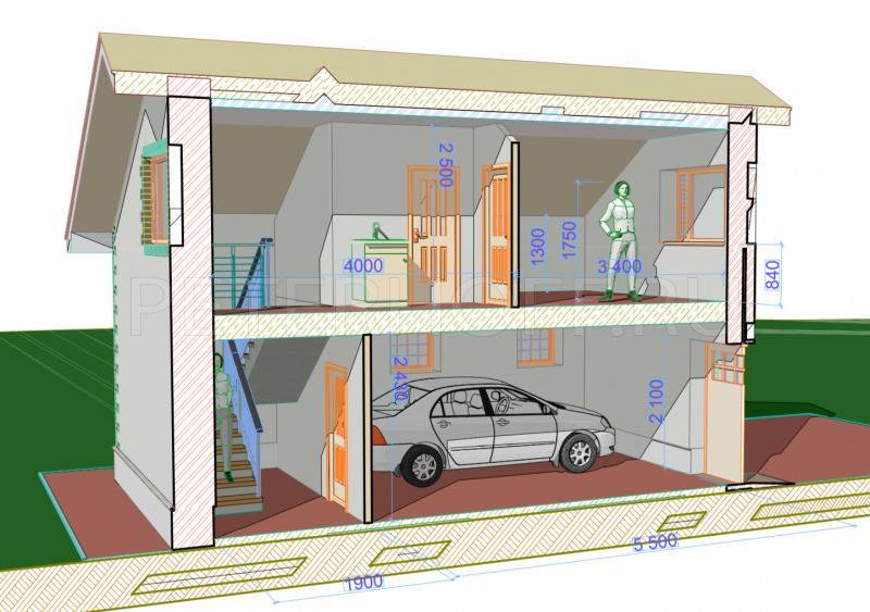 Двухэтажный гараж: как составить проект и построить своими руками