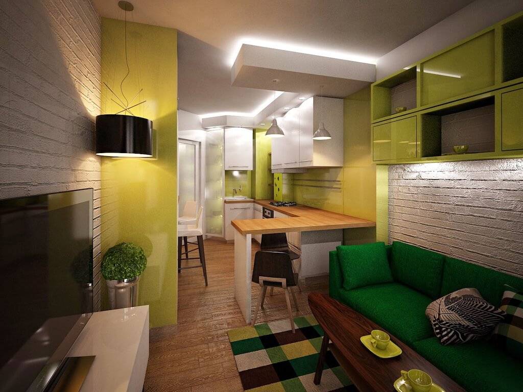 Кухня гостиная 13 кв. м.: 50 фото проектов с диваном, дизайн гостиной с зонтрованием