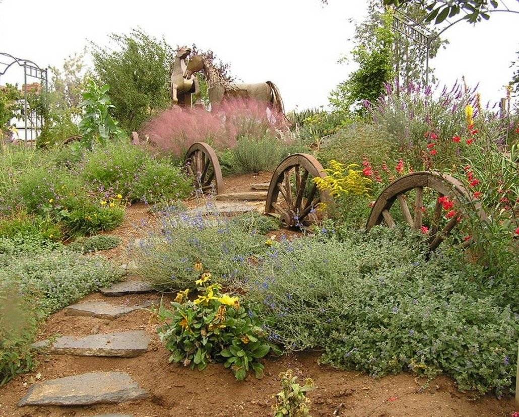Кантри в ландшафтном дизайне – оформляем сад и участок в деревенском стиле