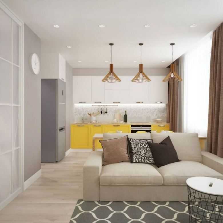 Дизайн интерьера однокомнатной квартиры 34 кв. м - domwine