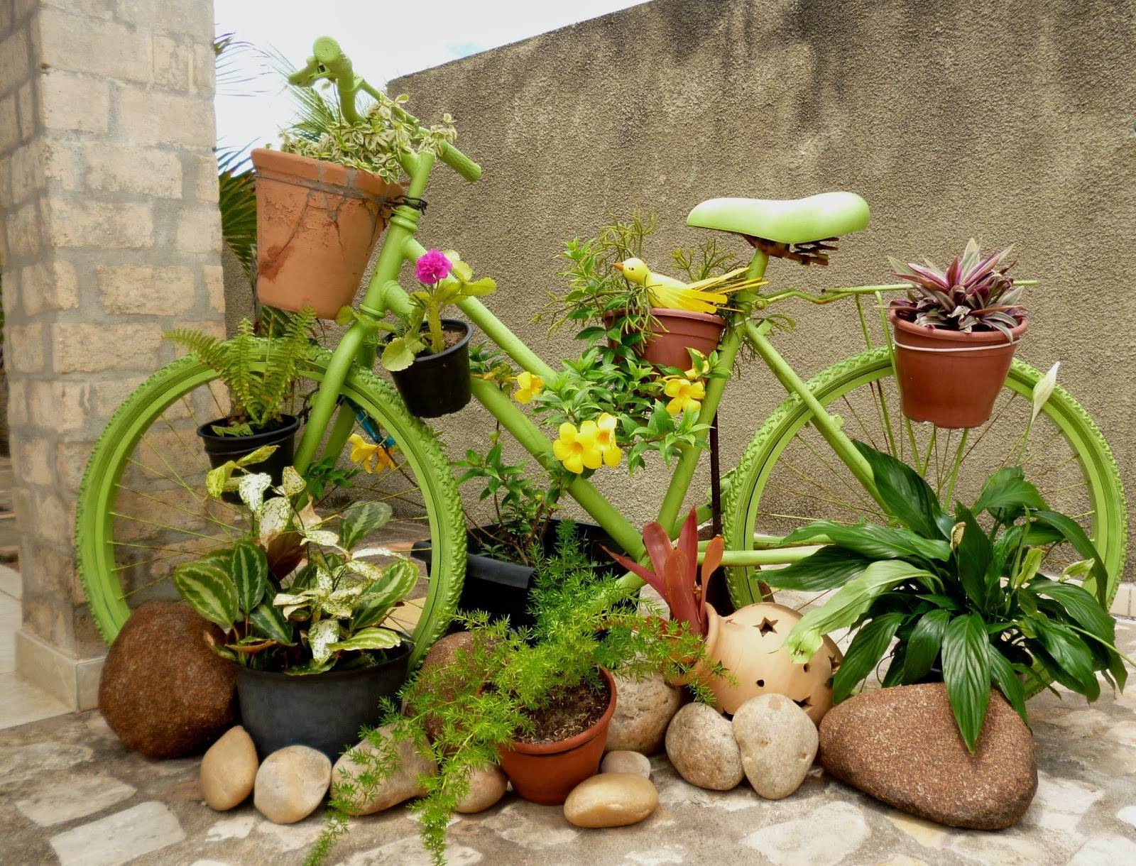 Идеи для сада и огорода своими руками из подручных материалов фото интересные идеи оформления