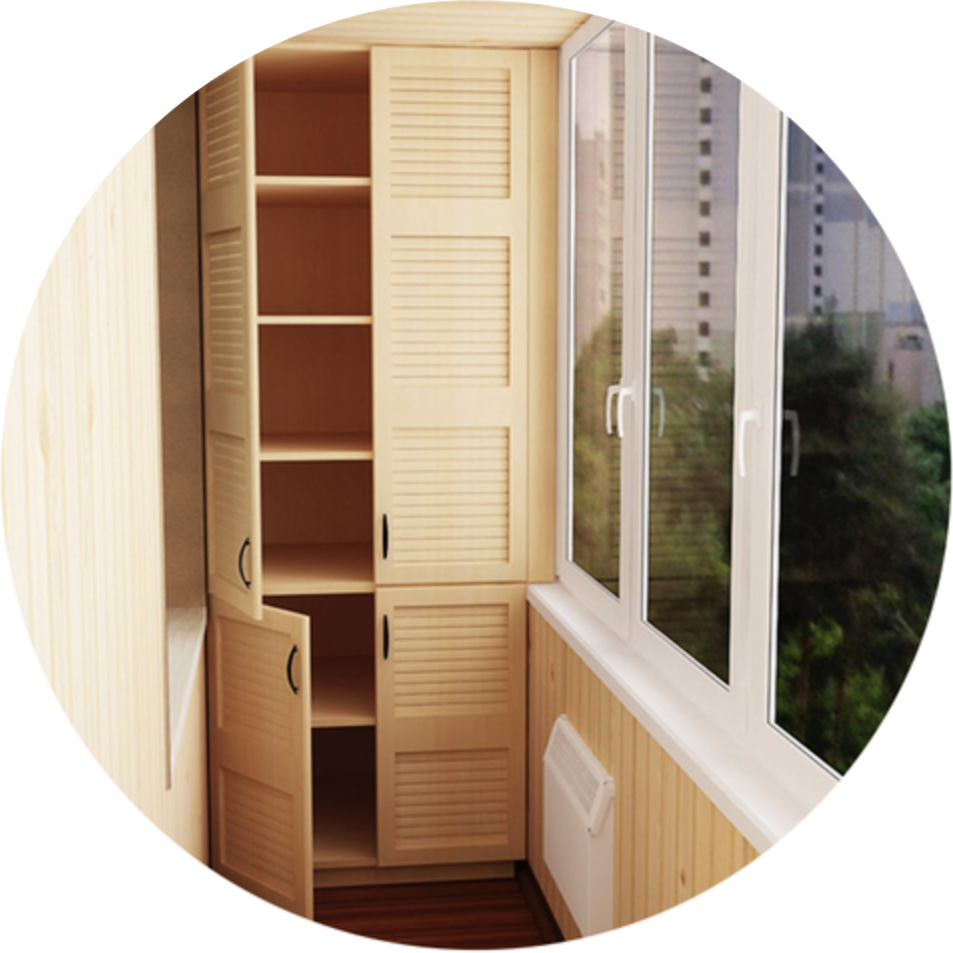 Как сделать шкаф на балконе: варианты конструкций, изготовление