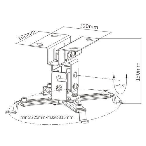 Потолочный проектор: 4 способа крепление кронштейна
