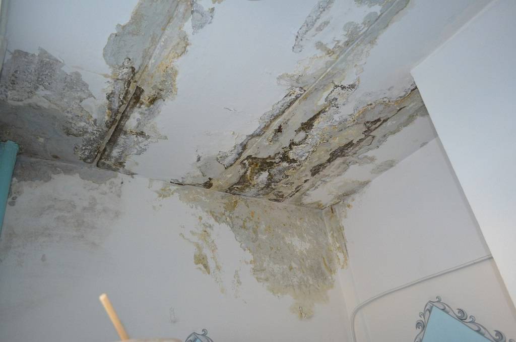Сколько стоит ремонт потолка после протечки