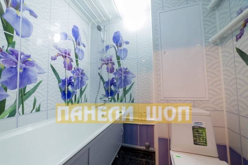 Отделка ванной комнаты пластиковыми панелями (30 фото)
