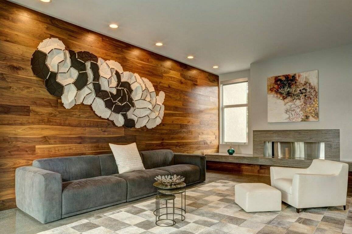 деревянная стена в квартире интерьеры