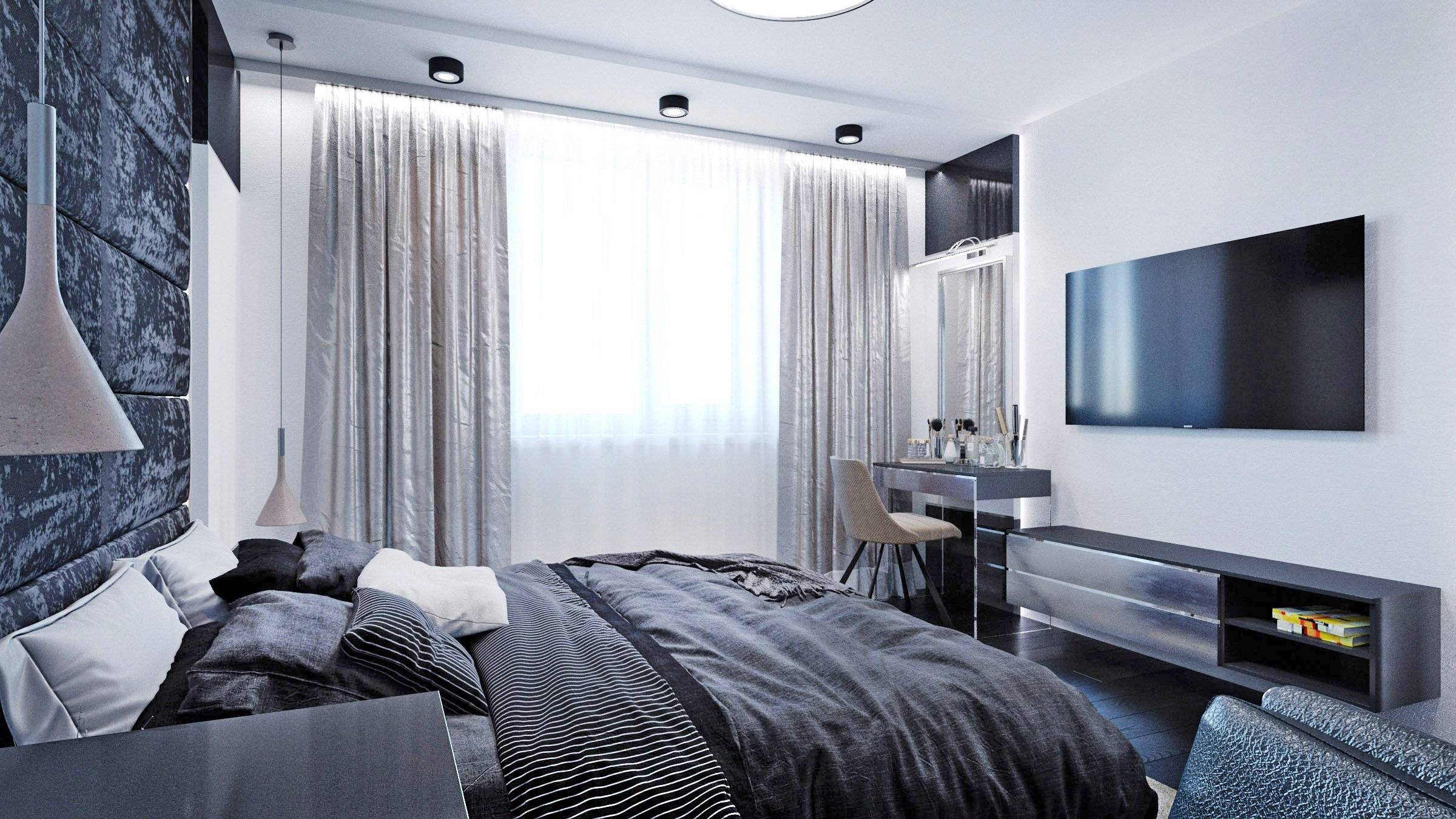 Спальня в стиле хай тек – строгий и красивый дизайн на 86 фото