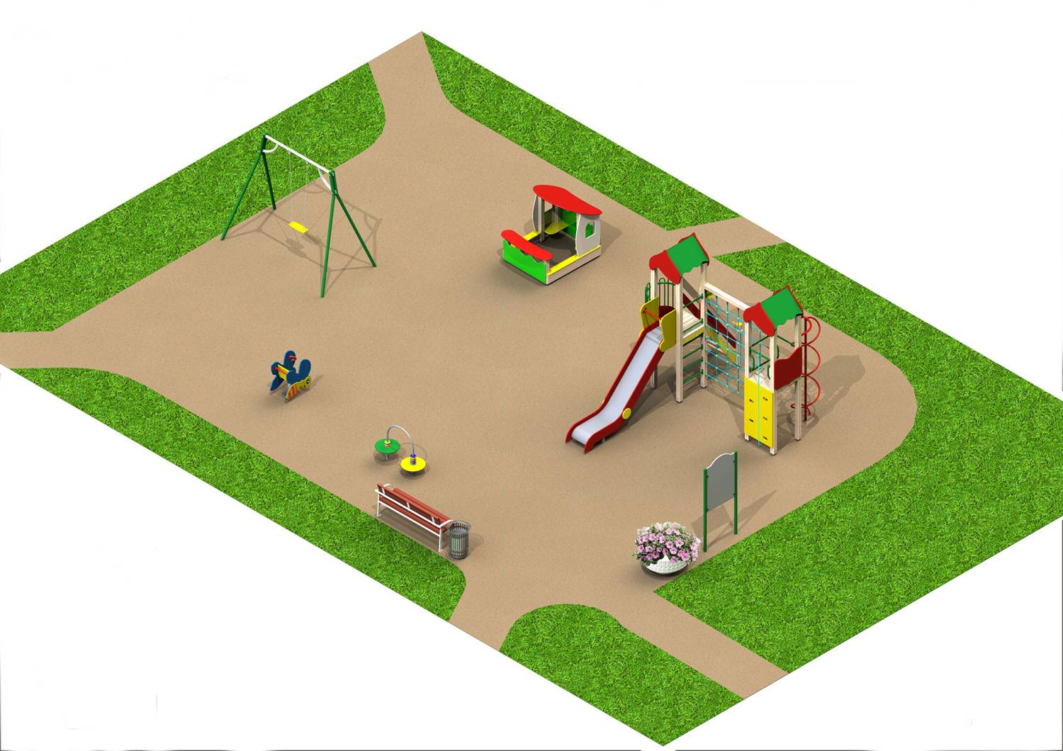 Детская площадка своими руками: пошаговая инструкция как построить из подручных материалов детскую площадку