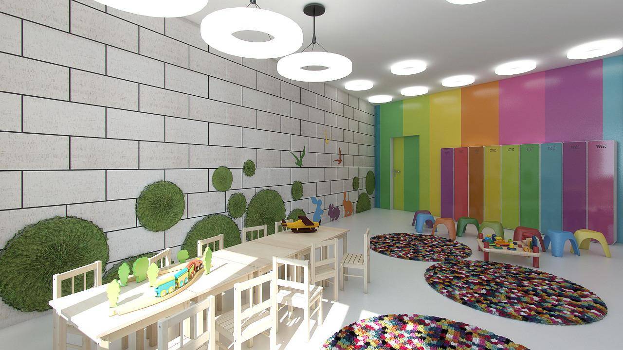 Рисунки на стенах в детском саду - фото интересных идей и правила выбора цвета при покраске своими руками, видео, советы какую краску выбрать для детской